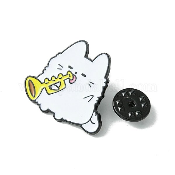 画像3: 輸入ブローチ　猫　トランペット　◇ゆうパケット発送可 (3)
