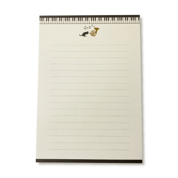 画像2: レターセット　ブラック　Chat noir　◇ゆうパケット発送可 (2)