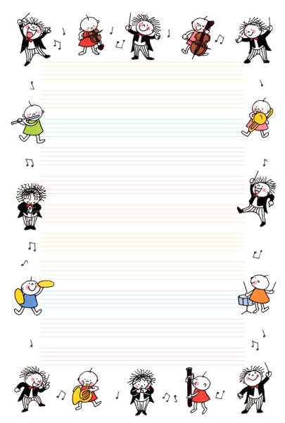 画像2: Quuオーケストラ　はがき箋　◇ゆうパケット発送可 (2)