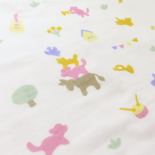 画像3: バスタオル　天使のガーゼ　おはなしたおる　ブレーメンの音楽隊 (3)