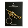 画像1: SomeMusicDesign　楽器ワイヤーキーホルダー　トランペット (1)