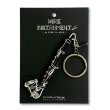 画像1: SomeMusicDesign　楽器ワイヤーキーホルダー　バスクラリネット (1)