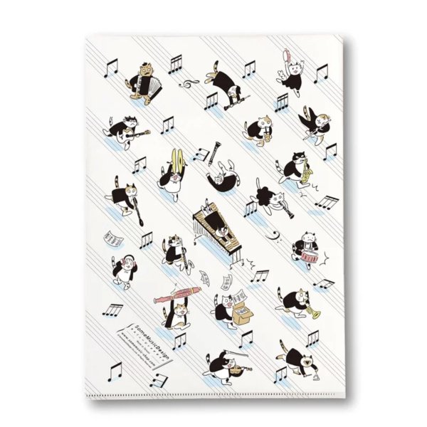 画像2: SomeMusicDesign　クリアファイル　走れ！音楽家！　◇ゆうパケット発送可 (2)