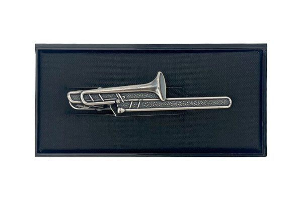 画像1: ネクタイピン　トロンボーン (1)