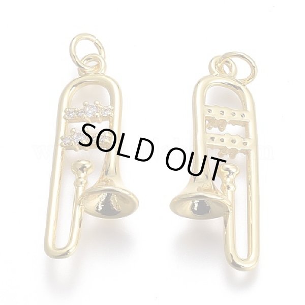 画像2: チャーム　トロンボーン　丸カン付き　◇ゆうパケット発送可 (2)