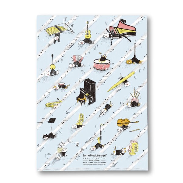 画像2: SomeMusicDesign　クリアファイル　おちこんだ音楽家　◇ゆうパケット発送可 (2)