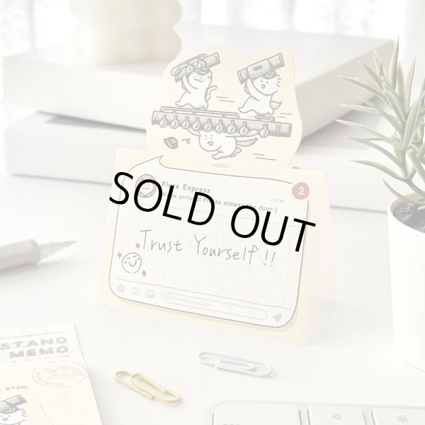 画像1: SomeMusicDesign　スタンドメモ　ニャマト楽器便　フルート　◇ゆうパケット発送可 (1)