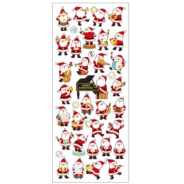 画像1: クリスマスドロップシール　音楽　◇ゆうパケット発送可 (1)