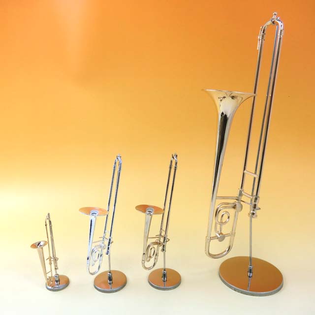 トロンボーン ミニチュア 置物 - 管楽器・吹奏楽器